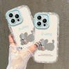 Applicable To Apple 15 Mobile Phone Case Iphone14promax Cute Puppy 13 Mirror 12/11 Transparent Soft Edge