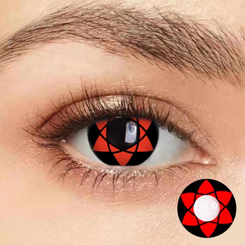 Цветные контактные линзы Cospay JeweLens 2шт. Серия Шаринган