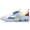 Li Ning CF Wrap Warm Non-Slip Low-Top Skate Shoes Men Sneakers White Blue AGCQ309-3