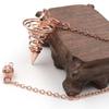 Copper Plated Chakra Pendulum Ornament 1.65x0.86 in Meditation Pendulum  Personal Use