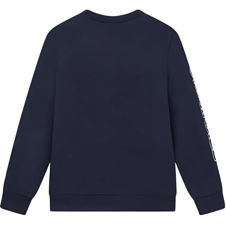 FILA Sweatshirts Men's Legend Blue Crew Neck Moderate Regular (Unisex) Sweatshirts F51M349213ANV