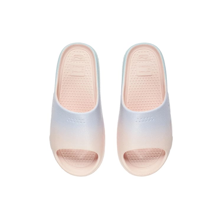 Женские легкие шлепанцы Li Ning Quiet Slide, светло-розовые, AGAS010-3