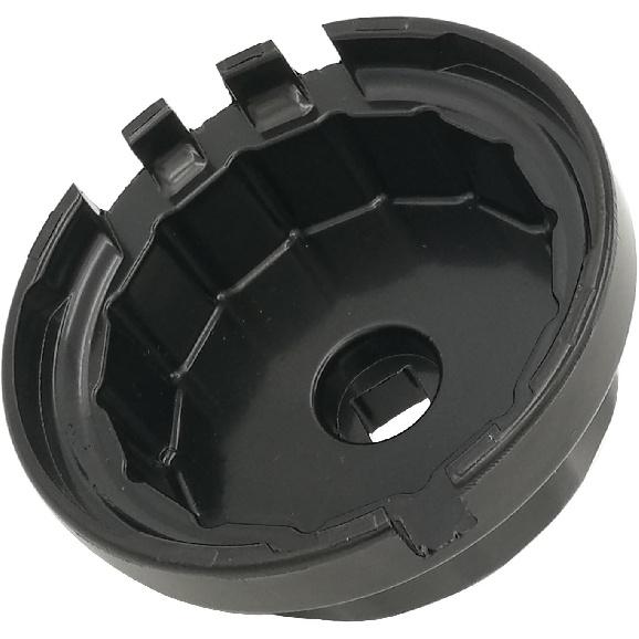 LIAMTU Aluminum Cup Wrench For Removing Toyota Oil Filter Caps, 64Mm Flute, Fits 2.5L To 5.7L Engines, Black : Automotive