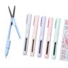 Dual-Headed Craft Scissors Knife - Mini Retractable Safety Tool for Journals and Crafts