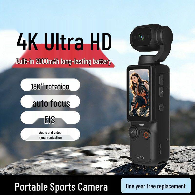 Vlogging-камера Ultra HD с защитой от тряски для велоспорта на открытом воздухе и занятий спортом
