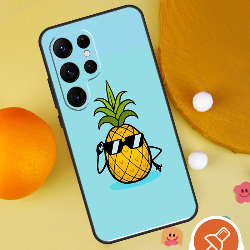 Tropical Pineapple Case For Samsung Galaxy S25 Ultra S24 S23 S22 S21 Ultra S9 S10 S20 Plus S24 FE Funda Cover