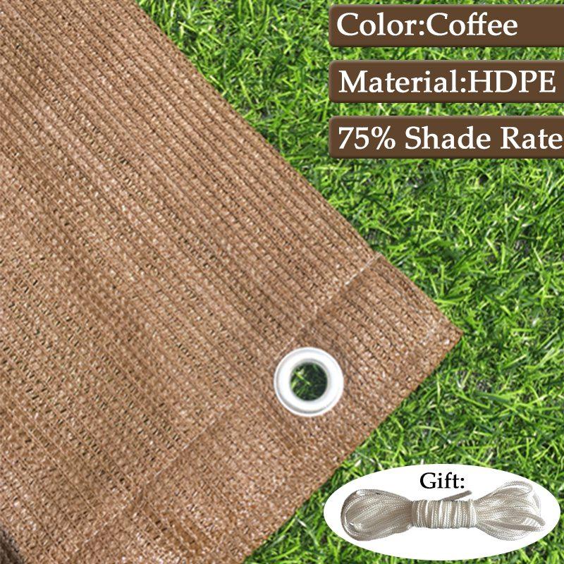 Outdoor Patio Awning HDPE Sunshade Net Garden Succulent Plants Sun Shelter Balcony Terrace Privacy Screen Anti-UV Pergola Awning