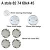 7Pcs Car Hood Front Rear Trunk Emblem Badge For BMW original Logo all black E36 E46 E53 E90 E60 E93 E87 G01 G20 X3 X5 F30 F20 X6
