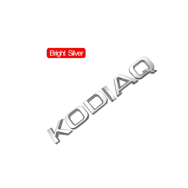ZDVK6 Car Emblem Metal Badge Logo Body Decals Sticker For Skoda KODIAQ Glossy Black Matte Black Auto Accessories