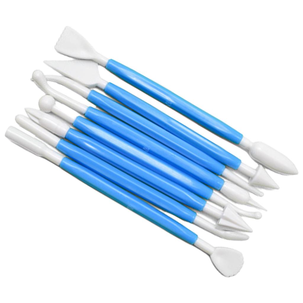 8 шт. Ручка для лепки тортов Инструменты для лепки из помадки Резак для торта Формы для торта Скребок для торта Инструмент для лепки из глины