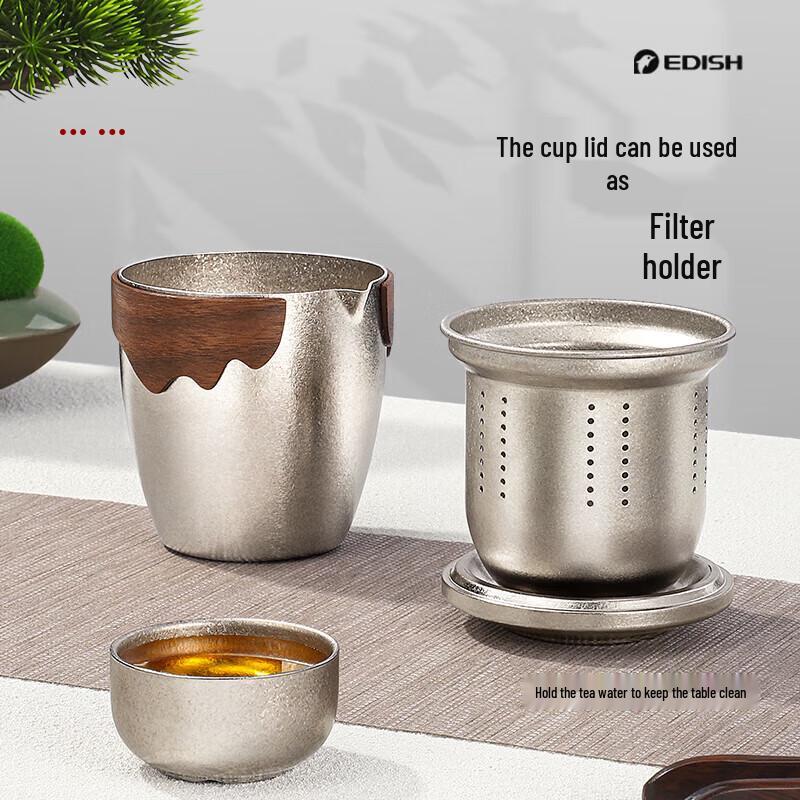 Edish Pure Titanium Portable Travel Tea Set