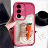 Чехол 'Спящий кот с морковками' для Samsung Galaxy A57 A37 A17 A56 A36 A26 A16 5G A55 A35 A15 A54 S21 FE S22 S23 S24 Plus S25 Edge S26 Ultra