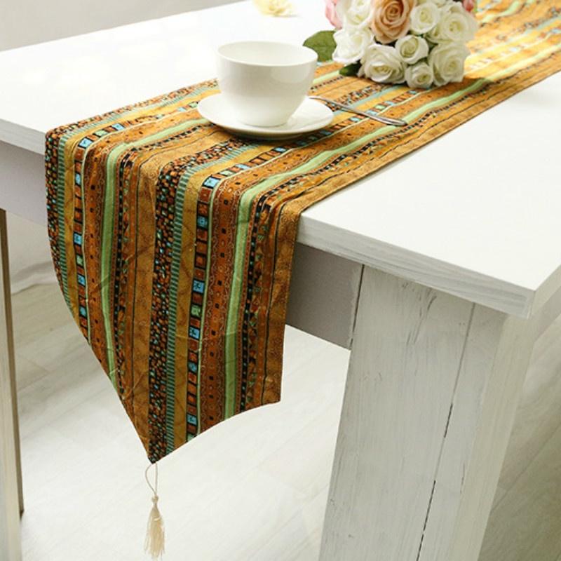 Классическая экзотическая хлопковая льняная скатерть для гостиной, семейного свадебного украшения, деревенский стиль, 1 шт.