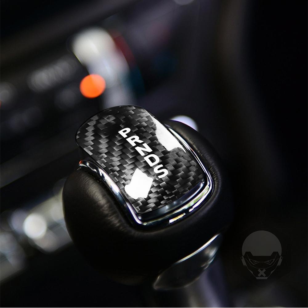 Real Carbon Fiber Gear Shift Knob Cover Trim Black for Ford Mustang 2014-2018