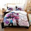 3D Anime Sexy Girls Silvervale VTuber Bedding Set Single Twin Full Queen King Size Bed Set Adult Kid Bedroom Duvet Cover Sets