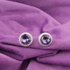 Natural Iolite 925 Silver Engagement Stud Post Sisters Gift Anniversary Earrings EE-147-2