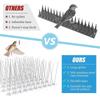 12Pcs Pigeon Spikes Stainless Steel Bird Repeller Set Deterrent Anti Bird Pigeon Squirrel Cat Repel