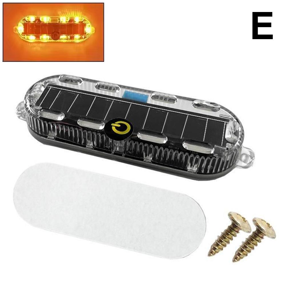 Солнечная Автомобильная стробоскопическая сигнальная лампа Автоматическое аварийное освещение Электрический мотоцикл Грузовик Тормоз Задний фонарь Водонепроницаемые мигающие огни