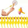 Adult Children Joke Toys TPR Novelty Toy Kids Toys Flying Rubber Chicken Sticky Stretchy Turkey