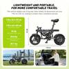 Foldable Electric Bike EB1S  250W Motor 12AH Battery 25km/h High-Speed 14inch Vacuum Inflatable Tires With APP Control