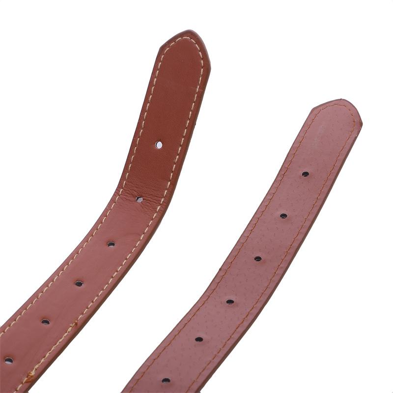 Leather Picnic Blanket Strap Brown Color for Outdoors Leather Metal Picnic Mat Strap Blanket Strap