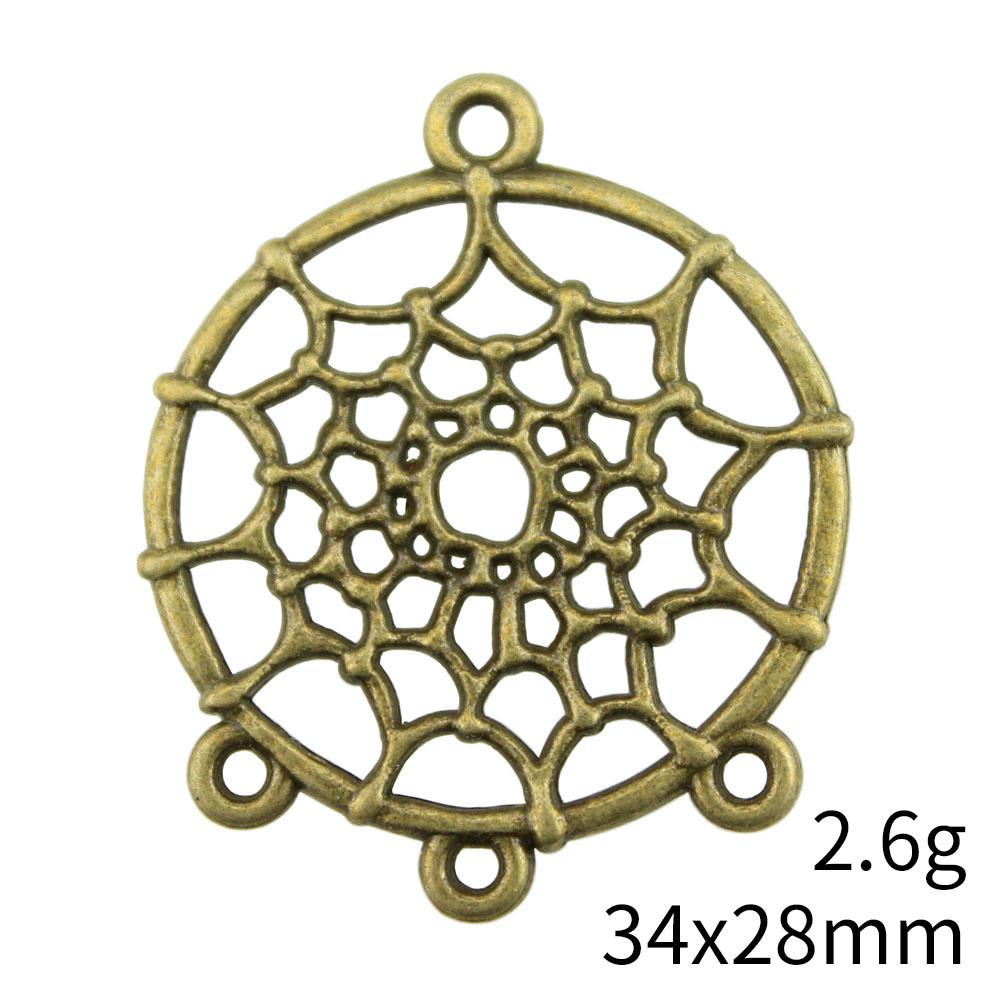 NewArrivals Jewelry Findings Angel Dream Catcher Earring Connector Accessories Parts Women's Bag Accessories For Women