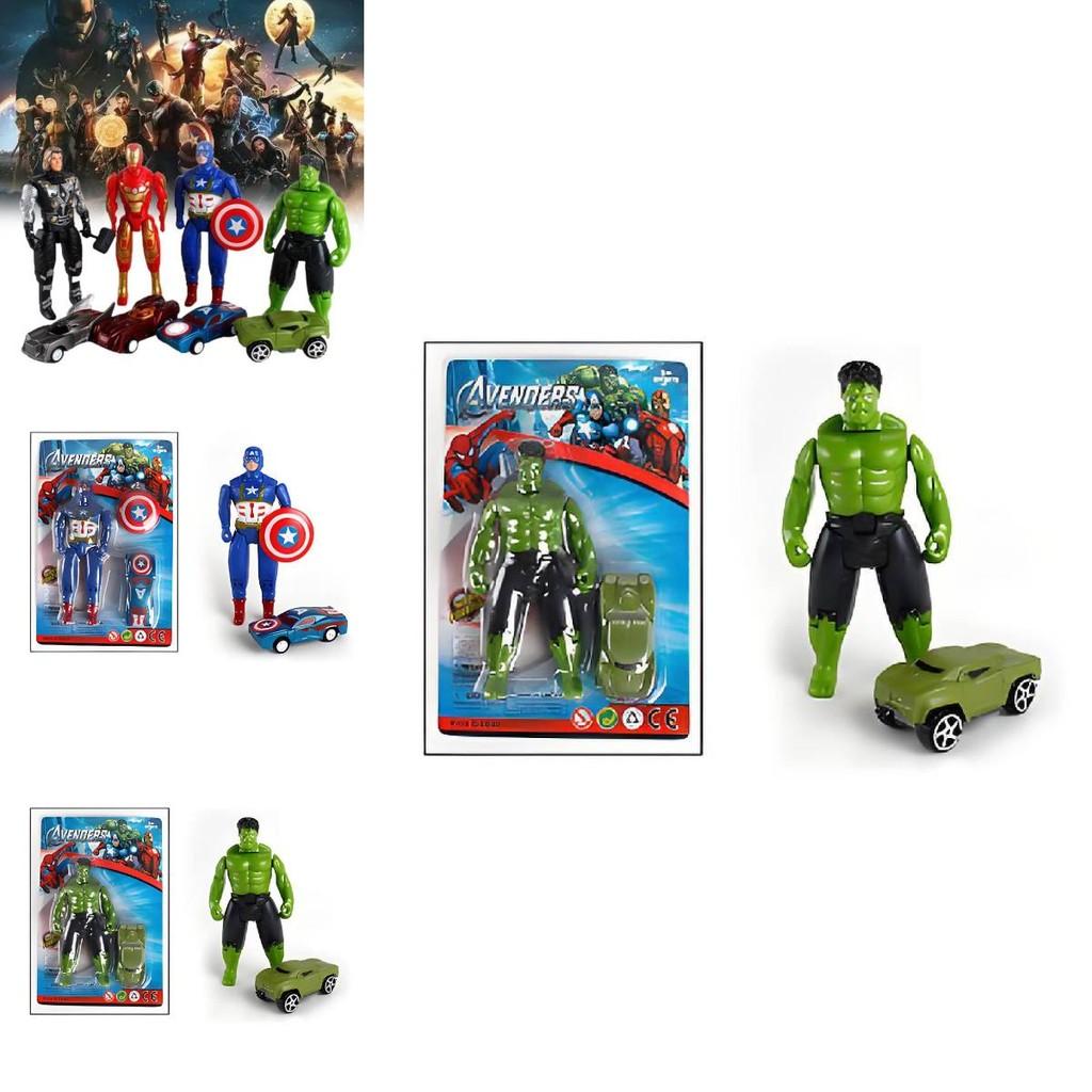 Colorful Toy Cars Featuring Captain America Man For Kids