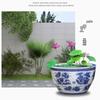 Three Wolves Farm Flat-Rim Garden Planter & Water Pot