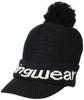 Munsingwear 2022 Гольф Кепка Вязаная шапка с BK00 Свободный размер Осень/Зима [ENVOY] Помпон, Женская, (черный),