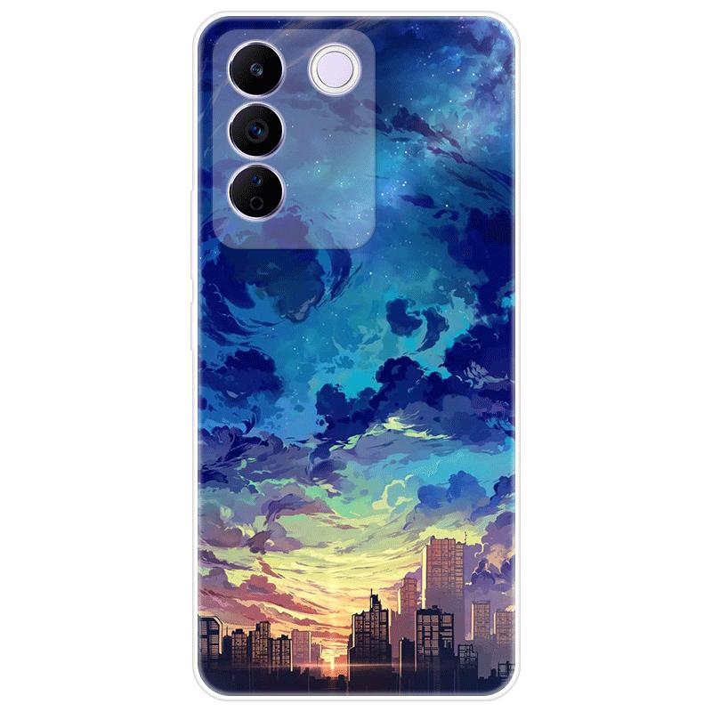 For Vivo V27e V 27e Case Soft Silicone Back Cover Cartoon Phone Case Diversification