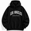 Black Los Angeles Hoodie Beyond The 405 Varsity Graphic Unisex