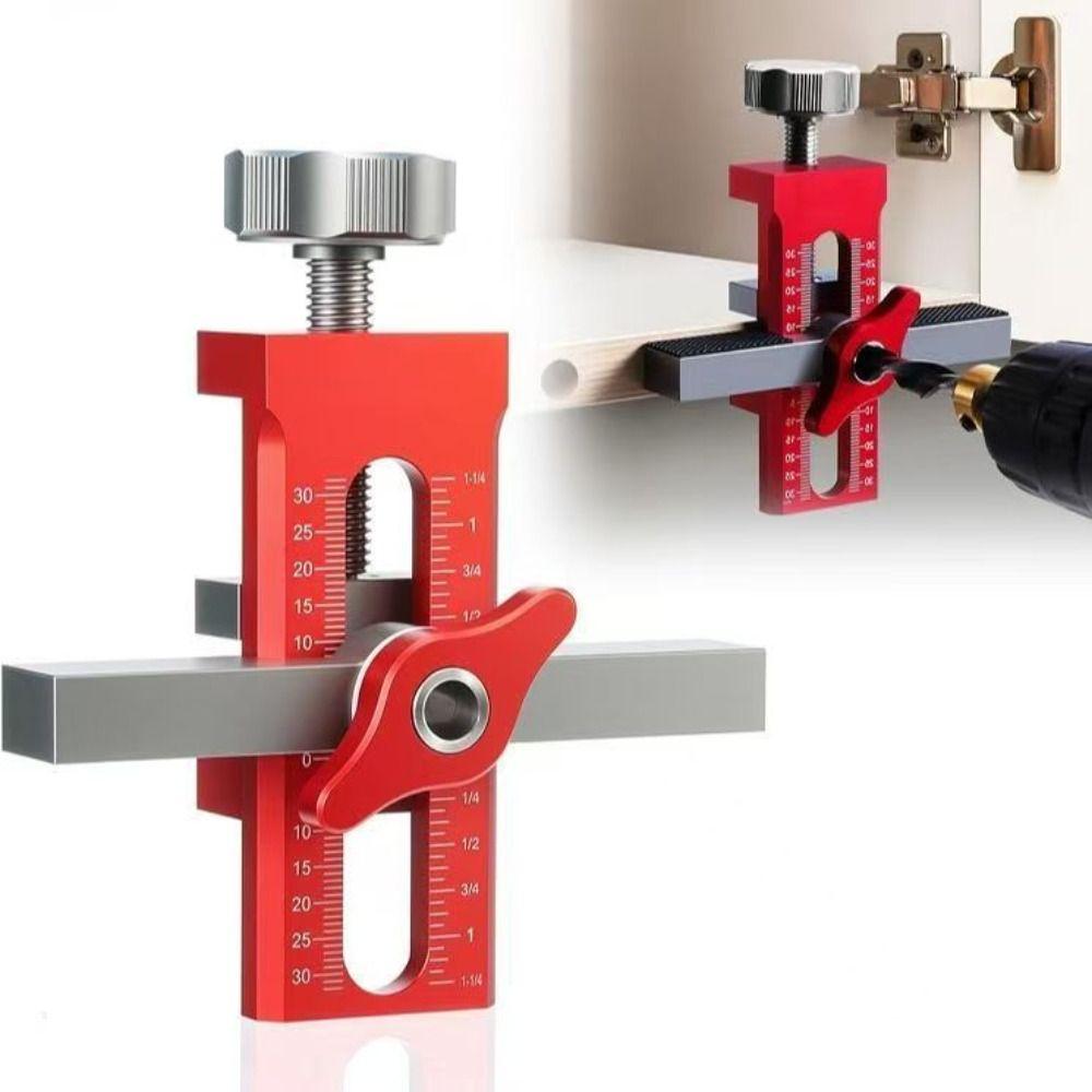 6/8/10mm Cabinet Door Installation Positioner Rebounder Punched Mounting Jig Wardrobe Installation