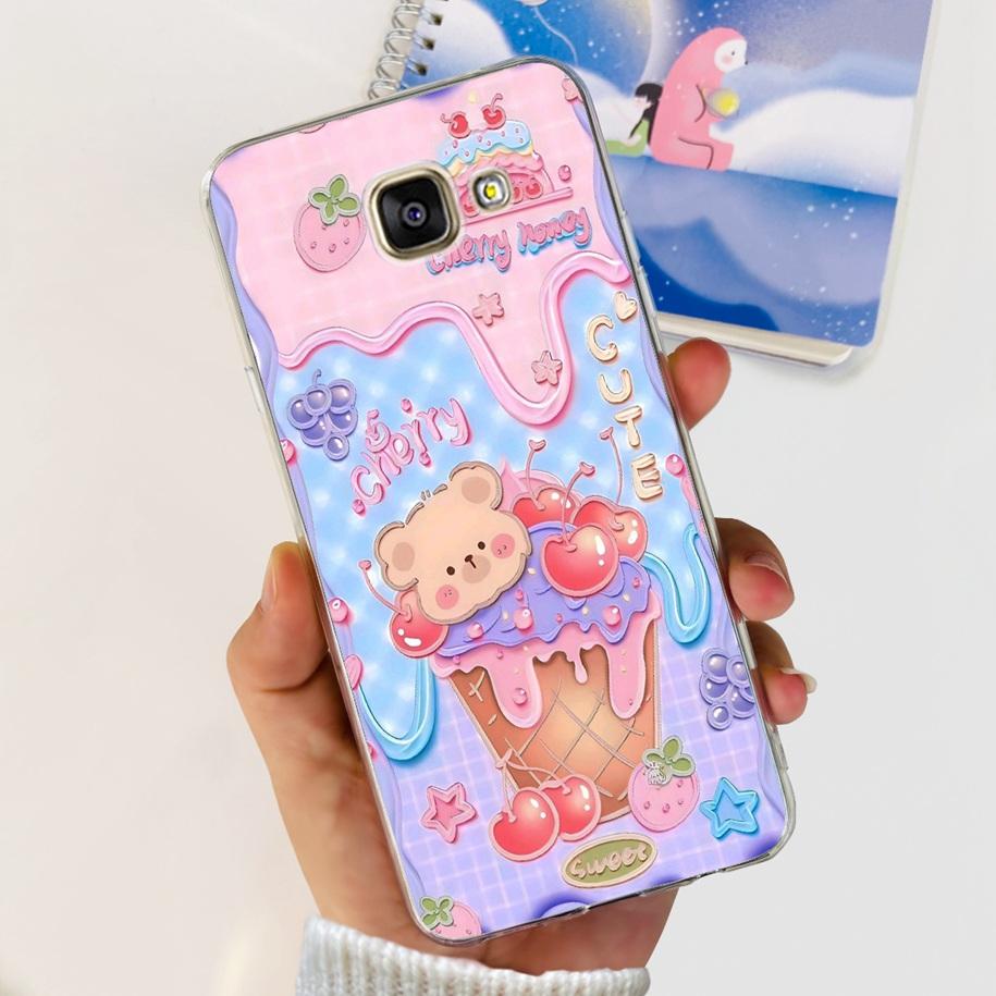 Для Samsung Galaxy A3 2016 Чехол A310F Популярный Цветок Прозрачный Силиконовый Задняя Крышка Телефона Для Samsung A3 2017 A320F A320Y Funda