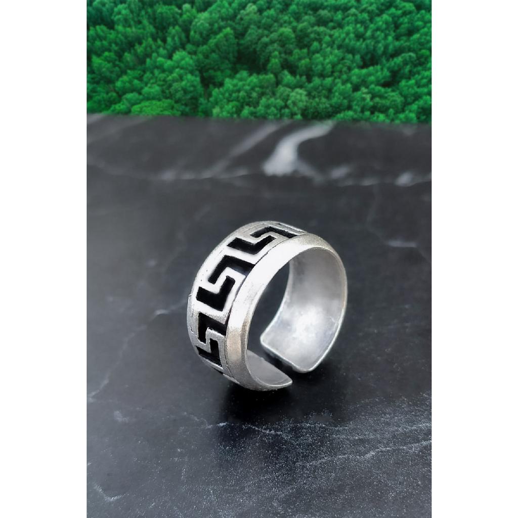 Лабиринтное обручальное кольцо, модель унисекс, регулируемое шарнирное кольцо