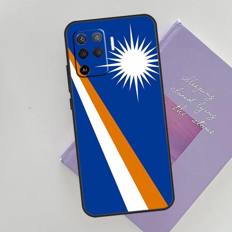 Чехол для телефона с флагом Маршалловых островов для Oppo A74 A53 A54 A94 A15 A16 A17 A52 A72 A76 A96 A57S A58 A78 A98 Задняя крышка