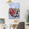Kw Heavy Trucks Wall Decor Tapestry Art For Pet Memorial Birthdaywedding Party Backdrop Family Gift