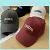 Color Solid Simple Letter Embroidery Women Summer Casual Sunshade Cap Baseball