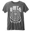 Футболка Bring Me The Horizon Кривой Молодой Логотип Официальная Угольно-Серый Выгоревший Унисекс Футболка