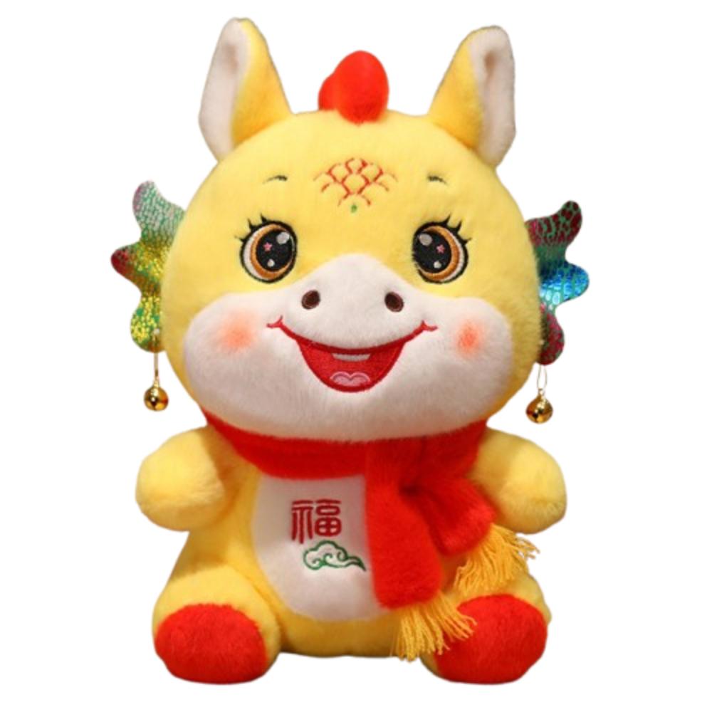 Soft Stuffed Lucky Pony Plush Toys Letter Print Horse Year Mascot Chinese New Year