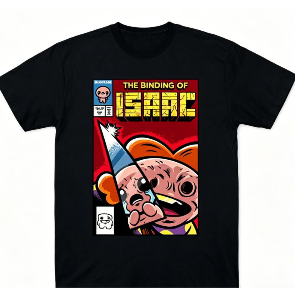 The Binding of Isaac Indie Anime Lover T shirt Year round clothing personality Clothes Plus Size Unisex New Model Couples high quality soft