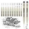 Fine-liner Waterproof Quick-Dry Needle Tip Pen Set for Children's Outlining & Drawing