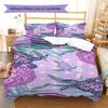 Hawaii Turtle Art Pattern Bedding Set Quilt Cover Pillowcase Home Decor Gift (1 * duvet cover + 2 * pillowcase, without core)