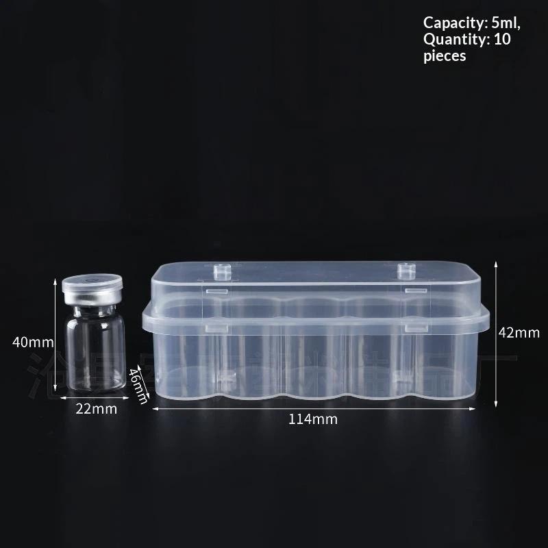 Peptide Vial Storage Case with Airtight Lid BPA Free Microtube Freezer Box Fits 3/5/7/10/20ML Vials for Daily Use