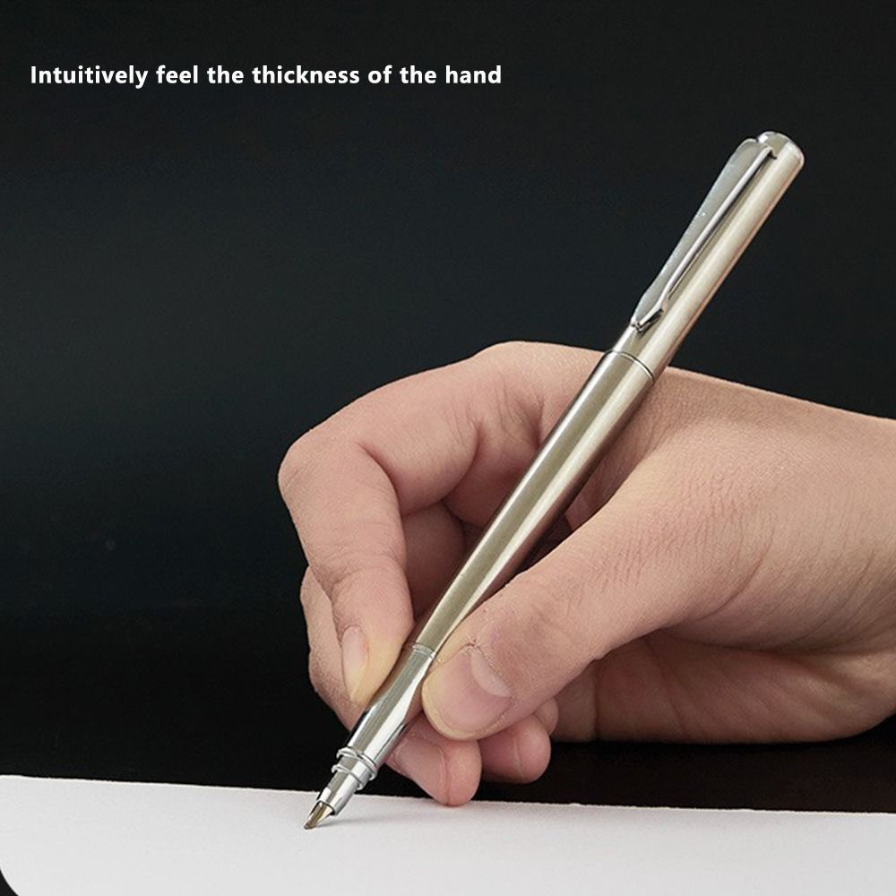 Curved Nib Fountain Pen Metal Writing Signature Pen Multi-functional Calligraphy Pen Students