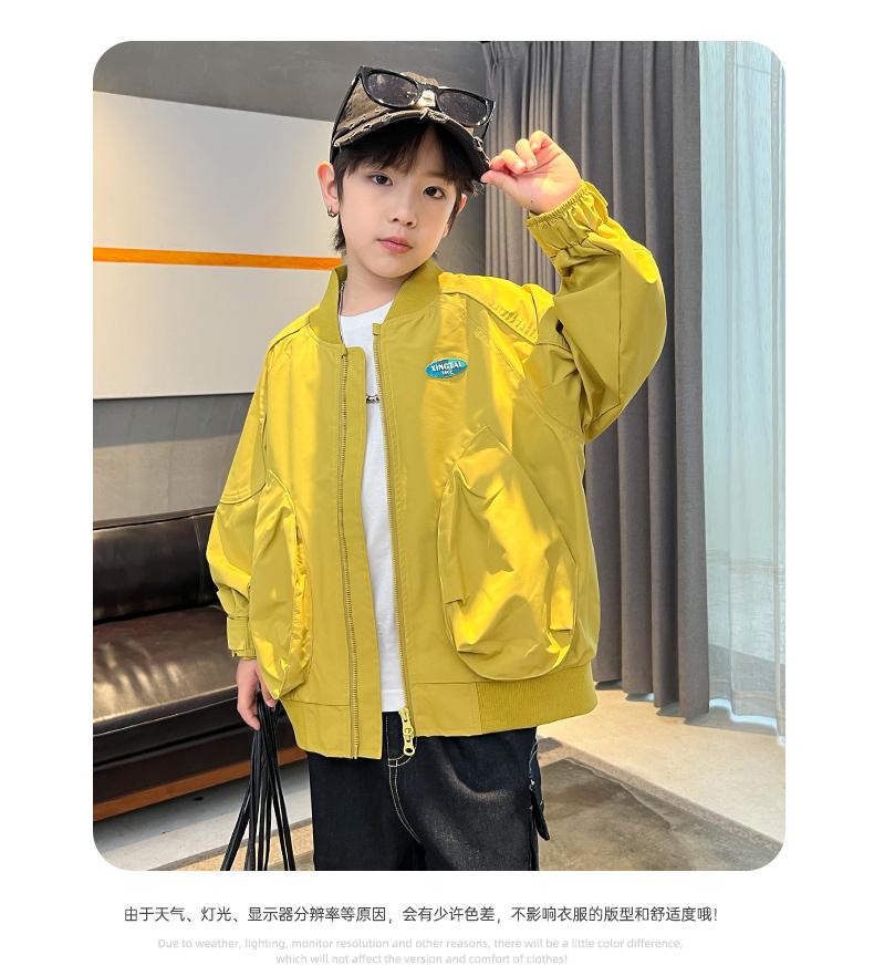 Boys' jacket, spring and autumn styles, new children's spring clothes, baseball jerseys, big children's spring tops, cool and stylish