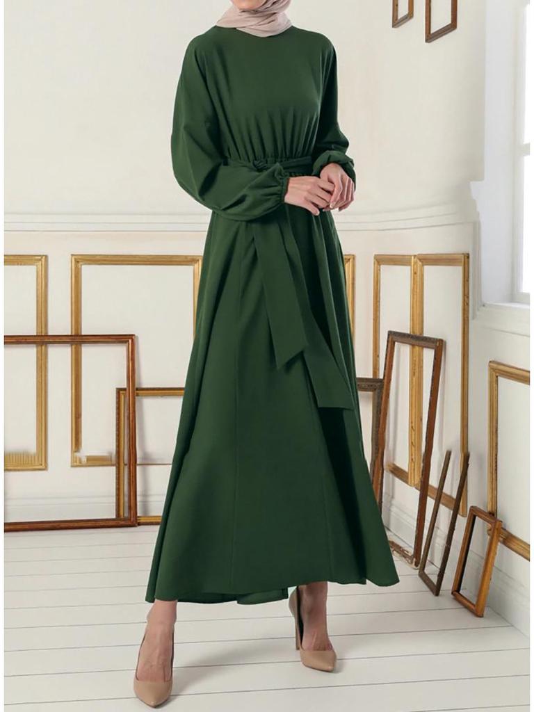 Batwing Sleeve Abaya: 2021 Middle Eastern Women's Long Dress