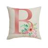 New Small Fresh Letter Series Pillow Cover Office Sofa Living Room Decoration Linen Cushion Cover