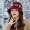 Autumn and Winter Patterned Knitted Fisherman Hat Outdoor Windproof and Warm Hat Fashionable Versatile Pot Hat