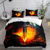 Sword Art Duvet Cover Set UK Single Double King US Twin Full Queen Size Anime Bed Belt Set