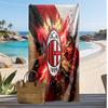 Пляжное полотенце с принтом AC Milan, быстросохнущее, мягкое, портативное, большое, прямоугольное, пляжное покрывало для путешествий, бассейна